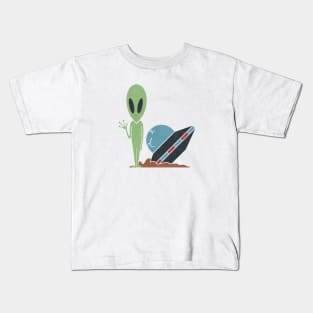 Ufo Crash Kids T-Shirt